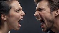 Two people having an argument.